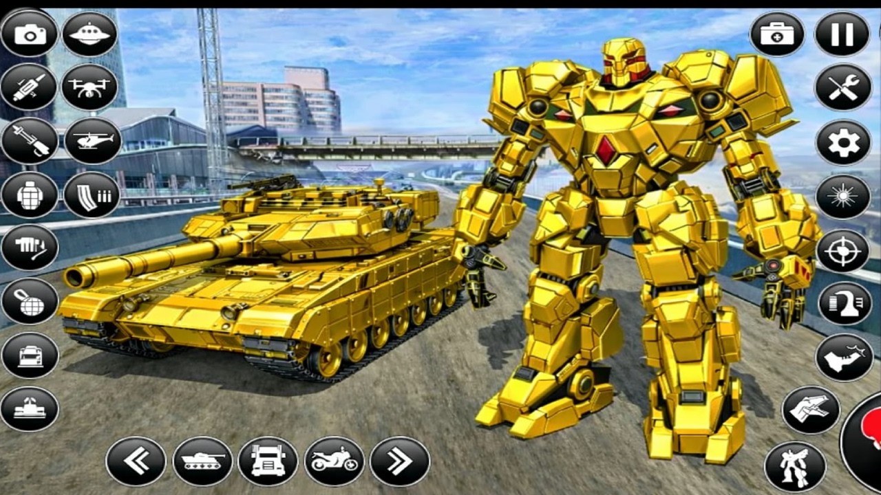 Army Tank Car Jet Bus Transform Robot Battle | Epic 3D Robo War Game – Android Gameplay
