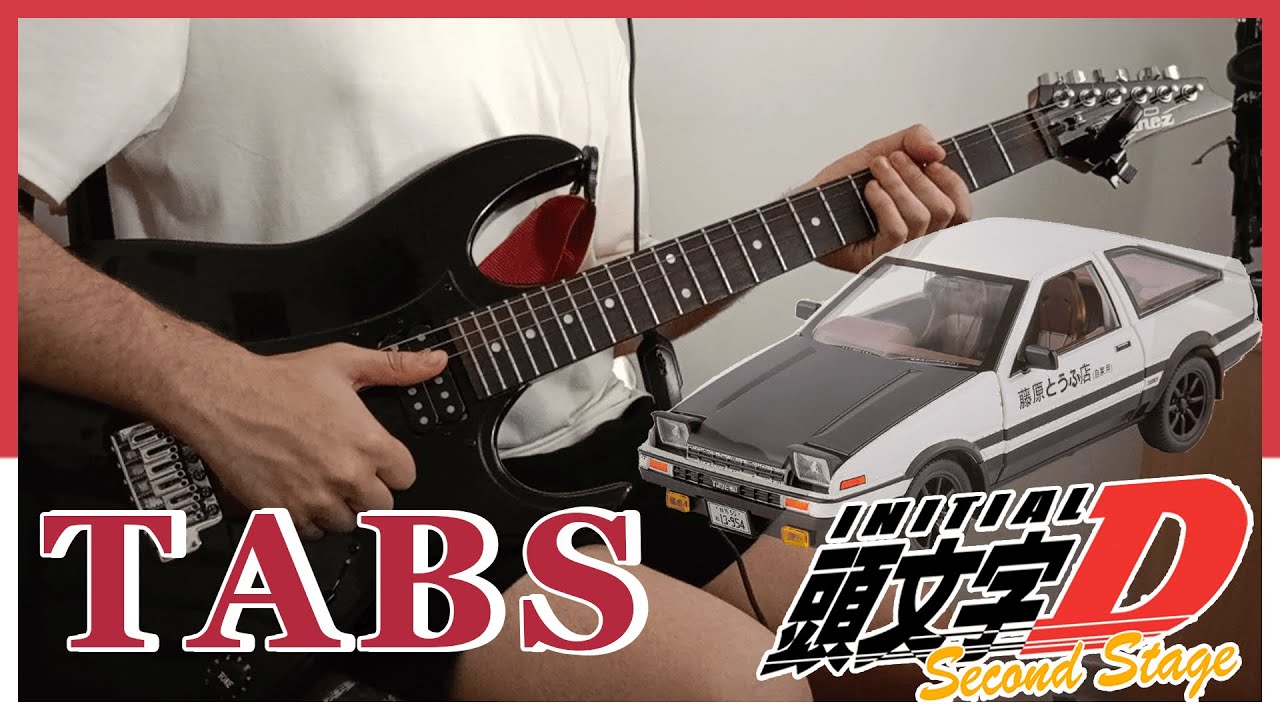 Blazin Beat - Initial D OP 3 TABS (Guitar Cover)