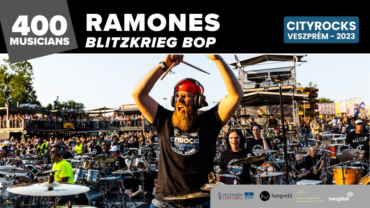Blitzkrieg Bop (RAMONES) - 400 musicians - @CITYROCKS(The biggest rock band in Central Europe) 2023