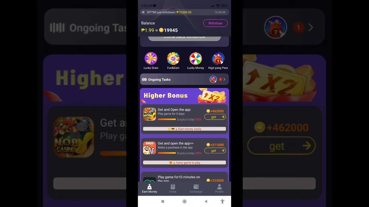 Earn Cash Free Earning App legit ba short