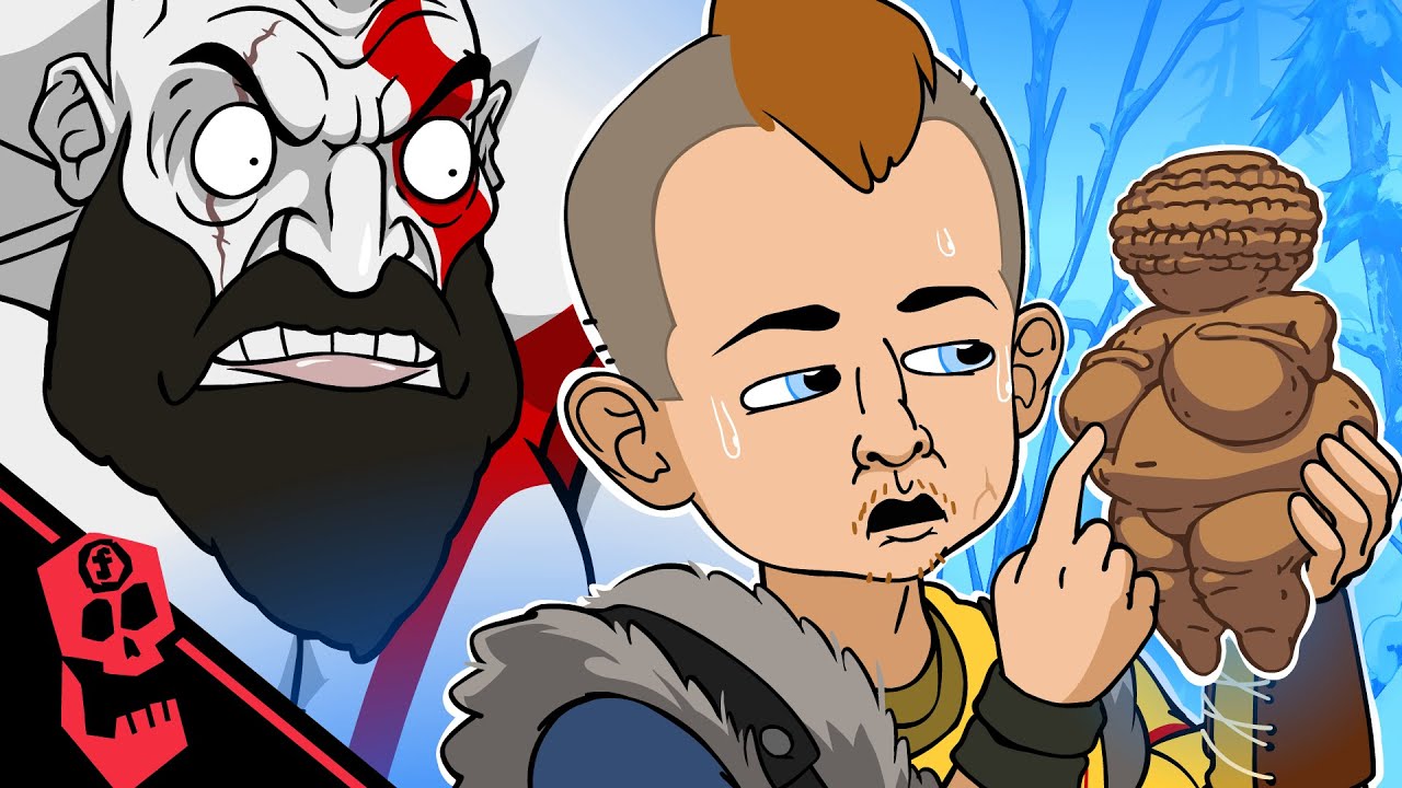 Kratos vs Simping (God of War cartoon)