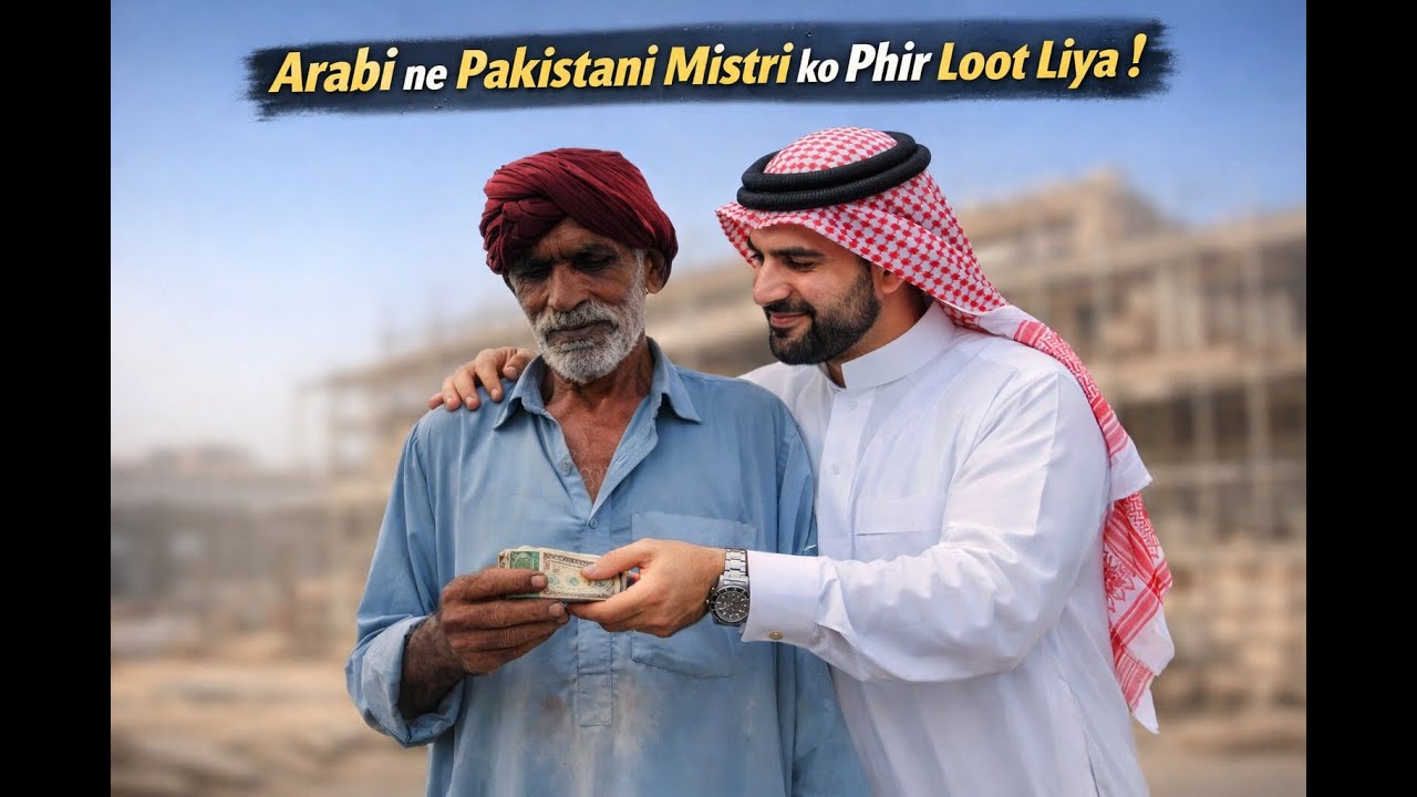 Arabi ne Fer Punjabi Mistri nu lut lea | Funny Gossip with Labours | Nasir kasana Vlogs 2025