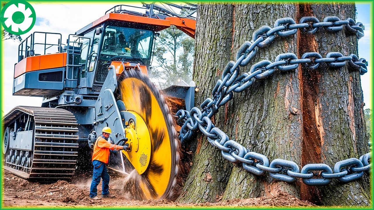 Most Big Chainsaw Cutting Tree Machines | Best of Week