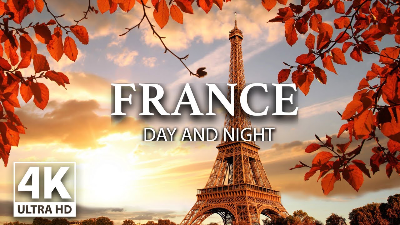 France 4K - Day And Night - Magic Relaxing Music