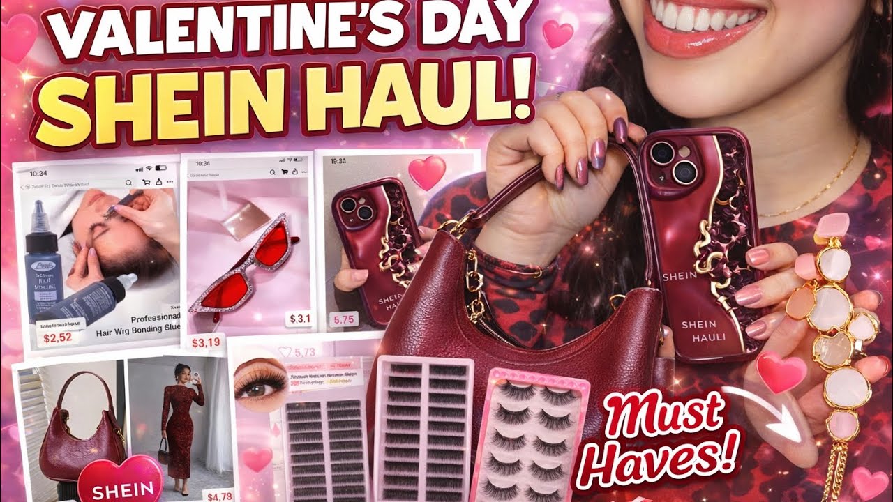 مشترياتي من شي اين لعيد الحب ❤️ Valentine’s Day SHEIN Haul 