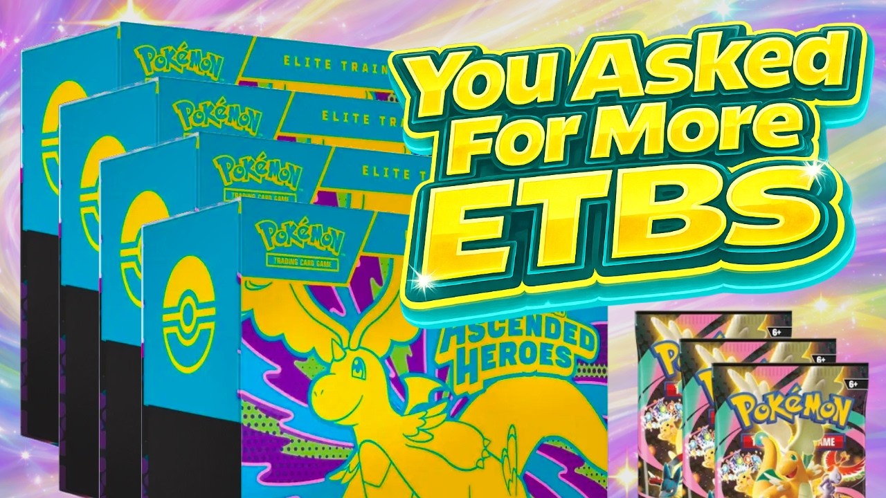 Opening Pokemon Ascended Heroes ETB Booster Packs