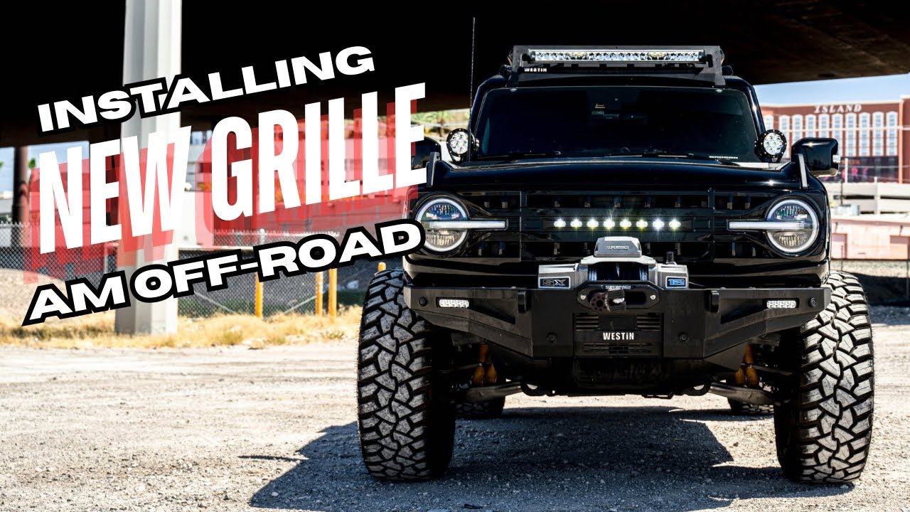 Установка новой защитной решетки радиатора Armor Grille от AM Off-Road на мой Ford Bronco.