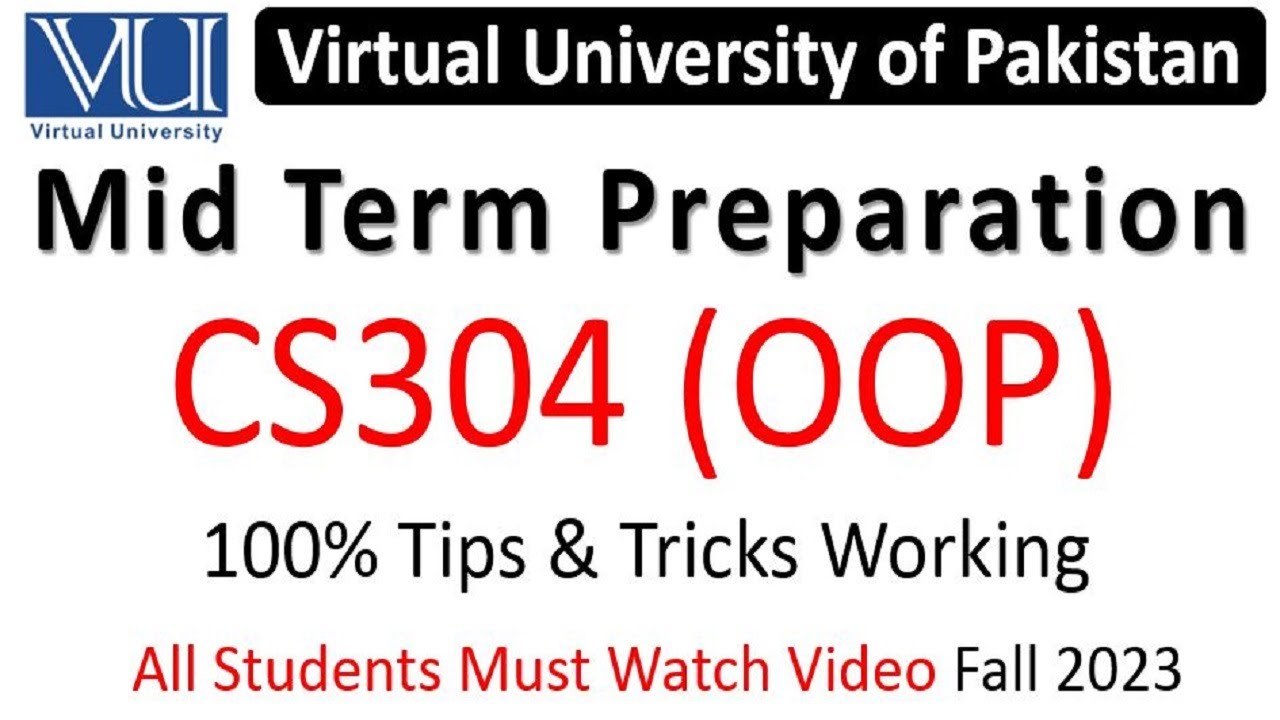 CS304 Midterm Preparation 2023 | CS304 Midterm Paper Preparation 2023