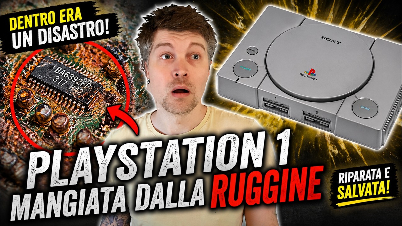 PLAYSTATION 1 guasta e ossidata… ma si può salvare! | Riparazione PS1 SCPH-9002 #retrogames