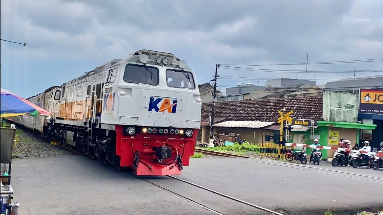 PART 8‼️4 LONG TRAINS CROSSING AT THE RAILWAY CROSSING