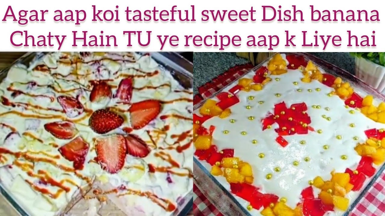 Creamy Fruity Pudding Recipe | Semolina Fruity Dessert . Ramzan special Recipe  Your Perfect Plate