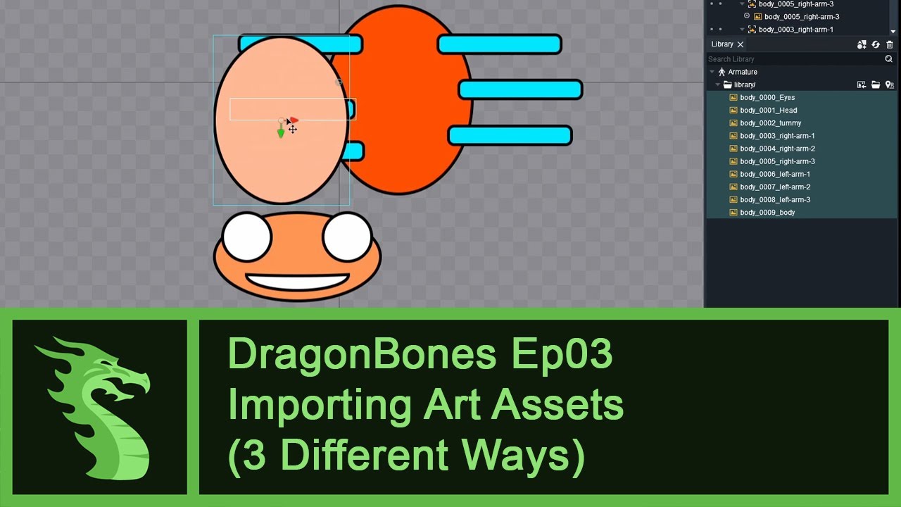 Учебное пособие по DragonBones, эпизод 3 — Импорт графических ресурсов (3 разных способа)