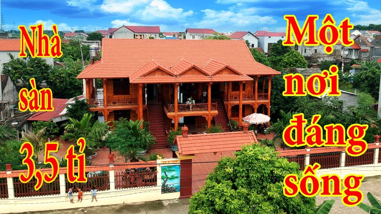 Tham quan mẫu nhà sàn đẹp tiền tỉ không gian đáng sống của đại gia vùng nông thôn Hiệp Hòa 2019
