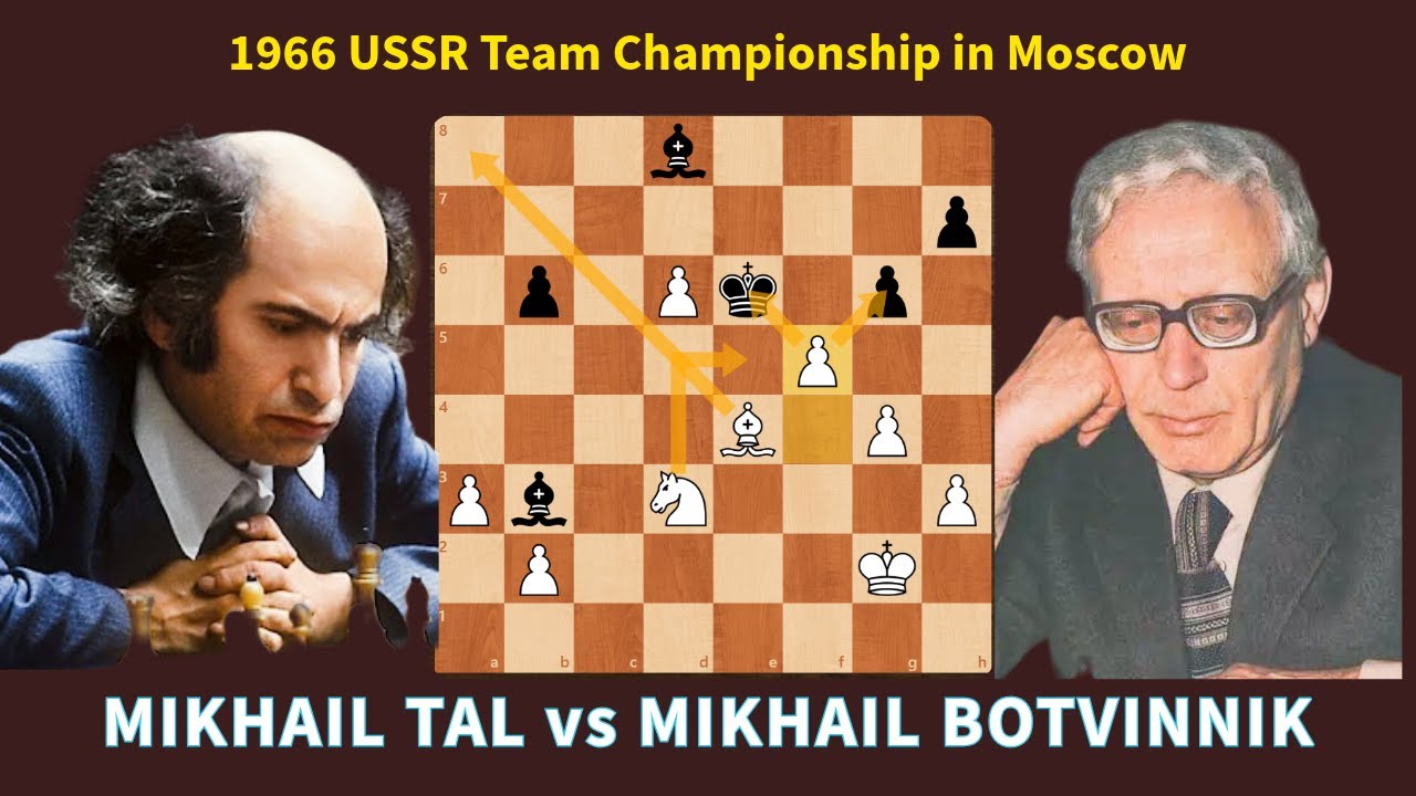 Mikhail Tal vs Mikhail Botvinnik | USSR Team Championship 1966 | Caro Kann Defense