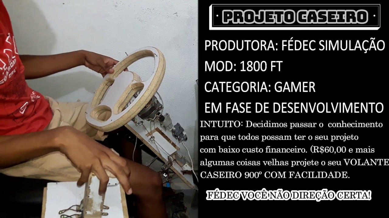 FAÇA SEU VOLANTE CASEIRO 900º SEM STARGATE - COM 60 REAIS E MAIS ALGUMAS COISAS VELHAS