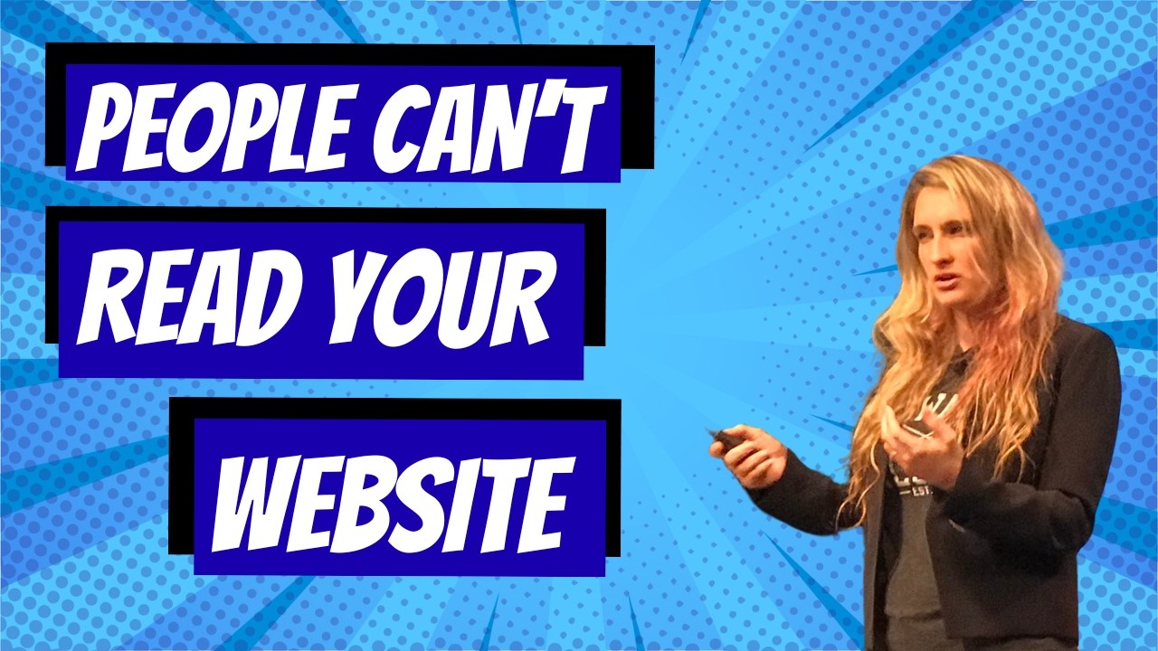Can people read your website?