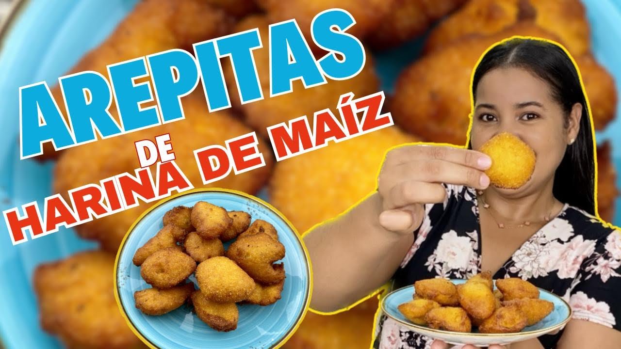 AREPITAS DE HARINA DE MAÍZ|Trucos para que queden crocantes y suaves #cocinandoconclaris #arepitas