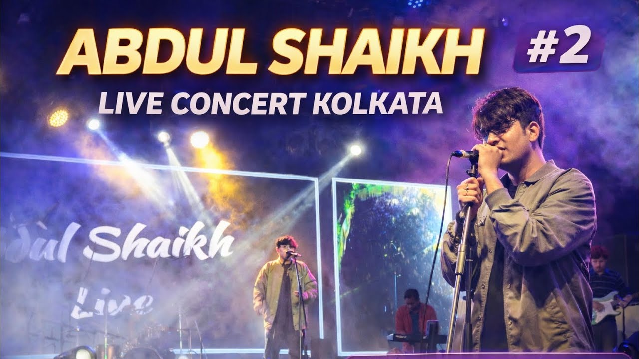Abdul Shaikh Live Concert kolkata ❤️‍🩹 #2 | Jo Tere Sang Kaati Rateein ❤️‍🩹 