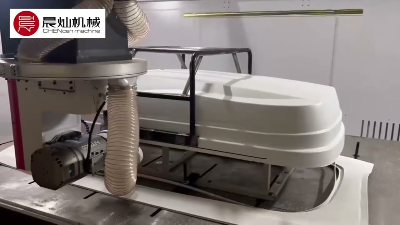 5 axis cnc machine for composites plastic edge cutting and trimming #compositescutting #5axismachine