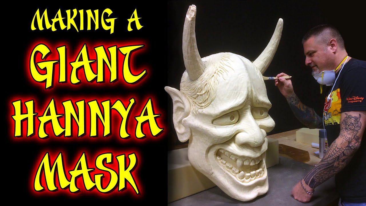 Making a GIANT HANNYA MASK | Japanese Demon | Oni | Tattoo Shop