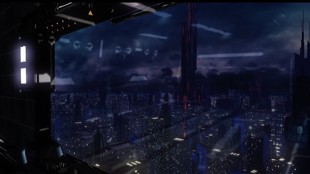 Futuristic City Window / Space Ship Corridor Ambience