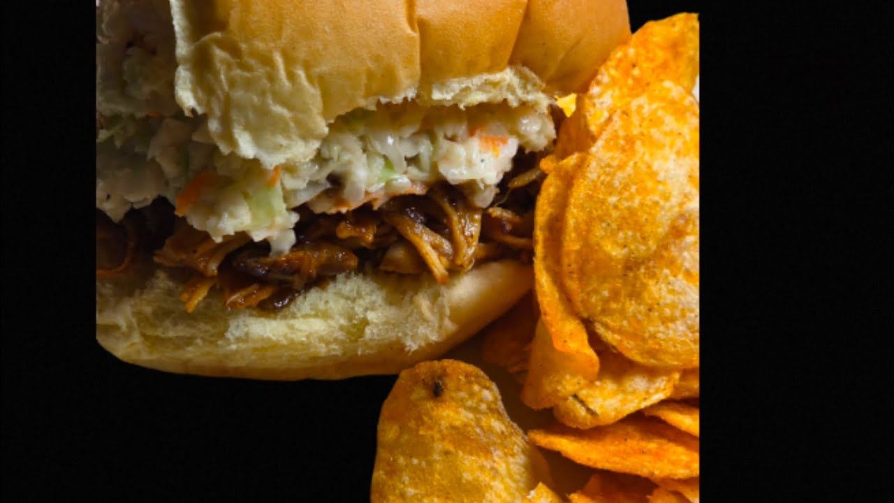 Pulled Bbq Chicken Sammy With Homemade Slaw Ep.#172