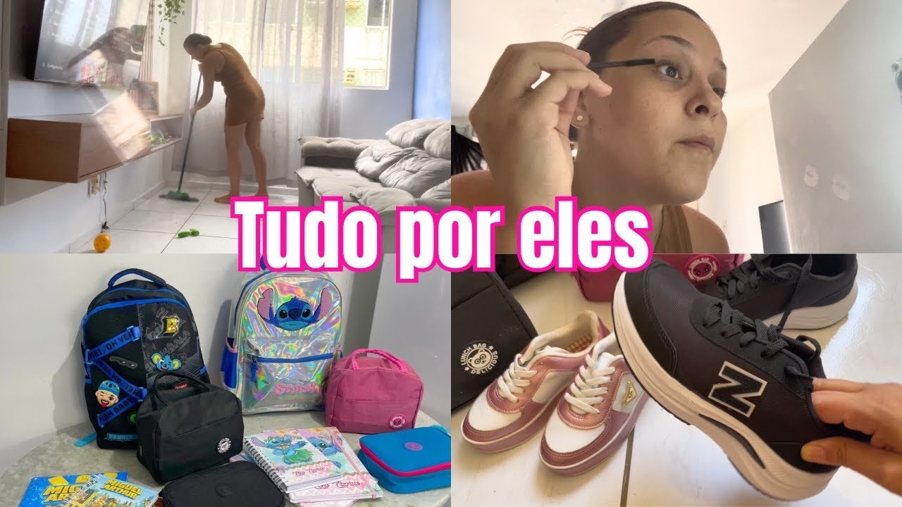 TUDO QUE MEUS FILHOS TÊM HOJE, EU NÃO TIVE | ROTINA REAL DE MÃE JOVEM