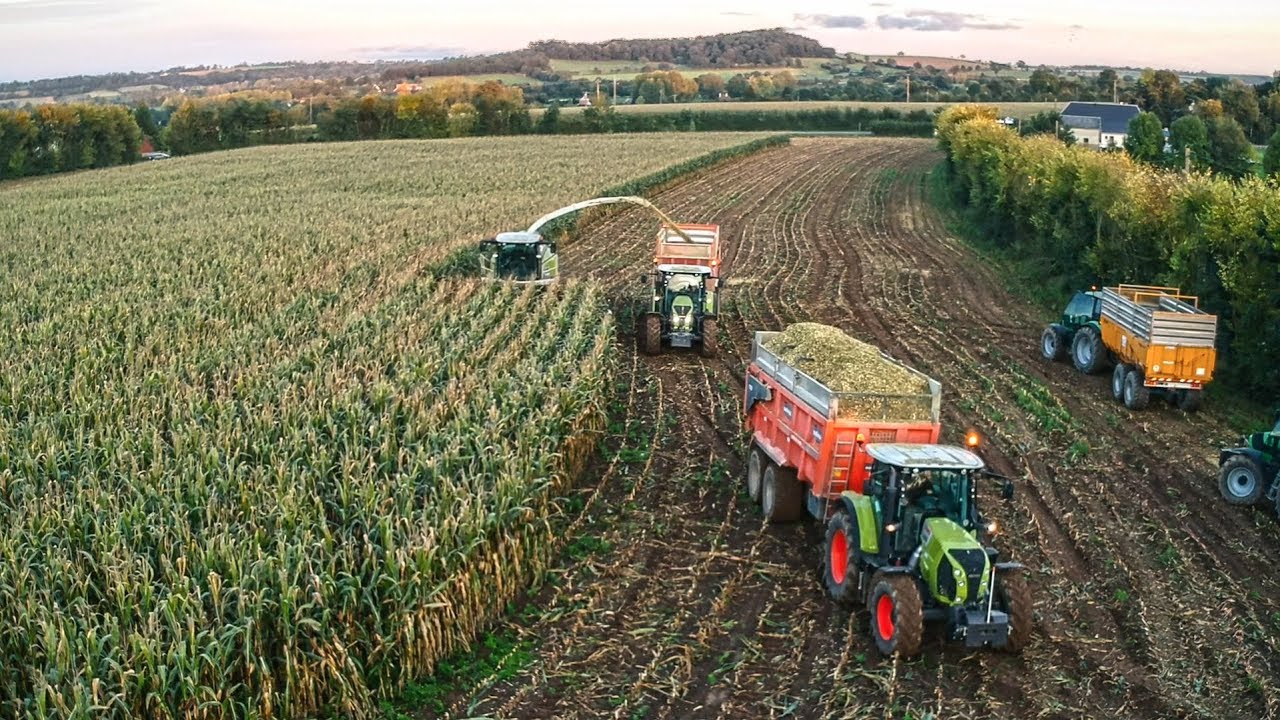 Ensilage de Maïs 2017 - Normandie [DJI/GoPro]