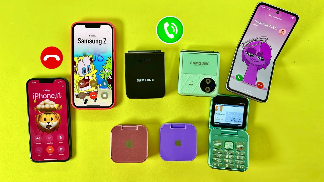 iPhone 13/ 13Pro Calling on Samsung Z Flip3 Flip4 Flip7 Vs i16pro i17pro i18pro / Incoming Calls