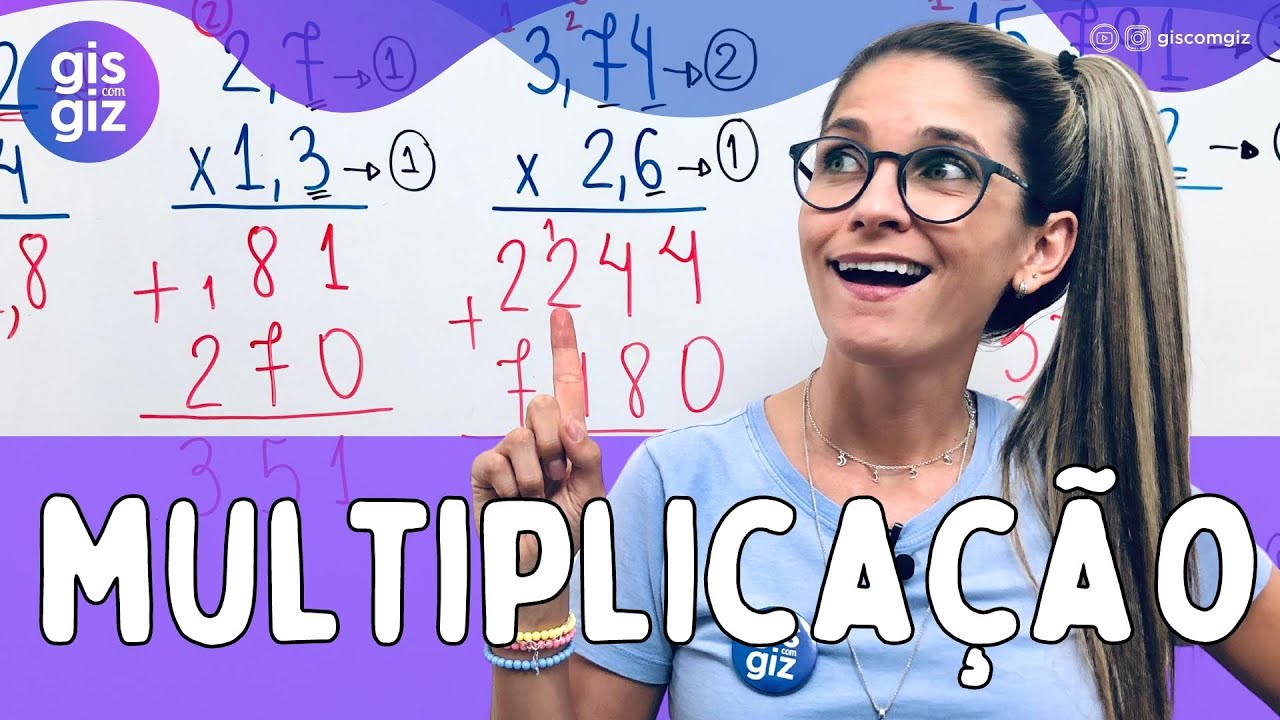 MULTIPLICA&Ccedil;&Atilde;O DE N&Uacute;MEROS DECIMAIS | Multiplica&ccedil;&atilde;o com v&iacute;rgula  \Prof. Gis/