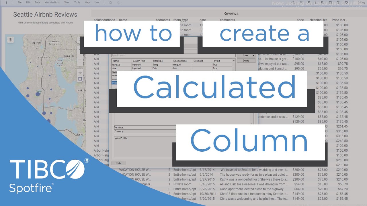 Calculate new columns in Spotfire | Add Calculated Columns