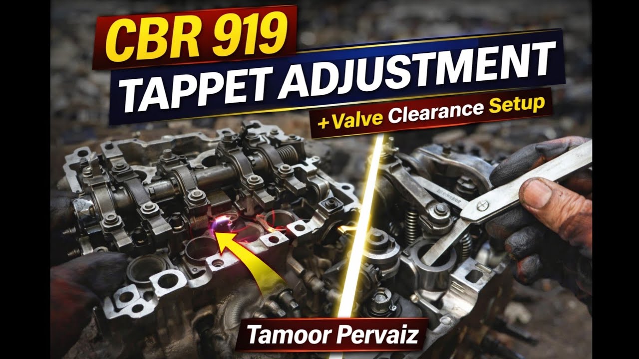 Project Honda CBR 919 tappet Adjustment Ep2 by Tamoor Pervaiz
