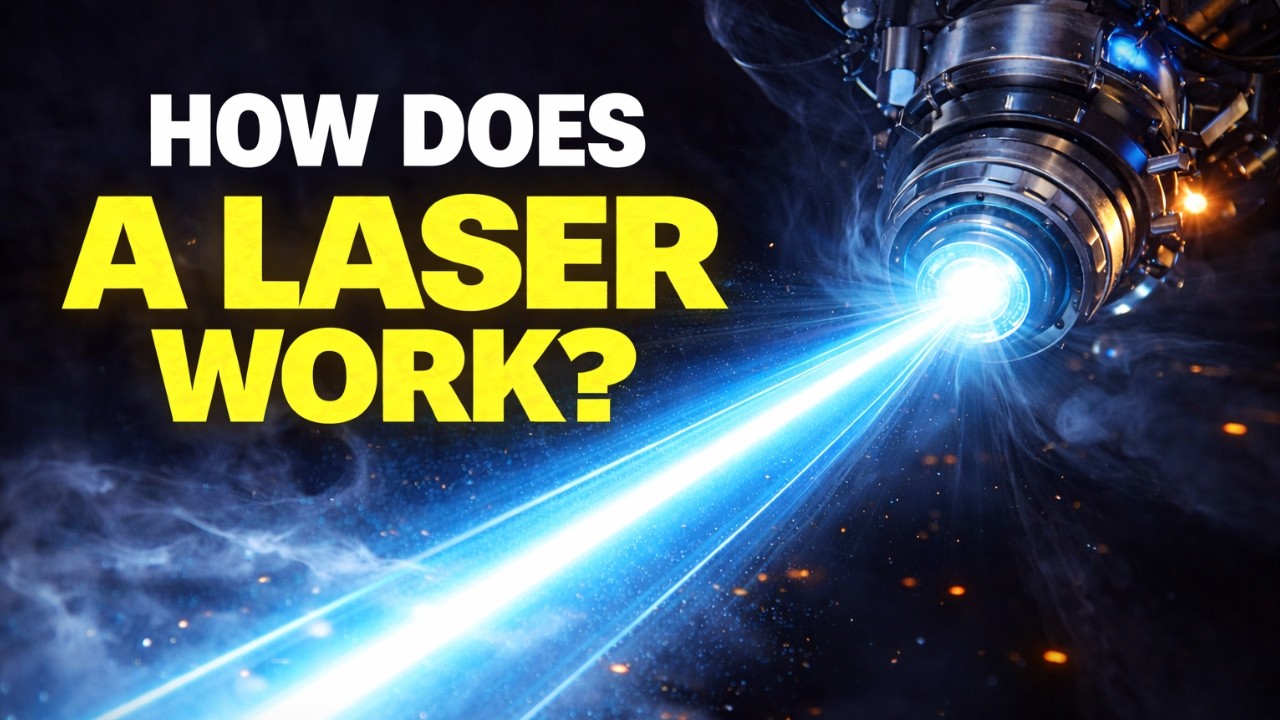 How Does a Laser Work - Stimulated Emission, Population Inversion, Optical Resonator, Applications