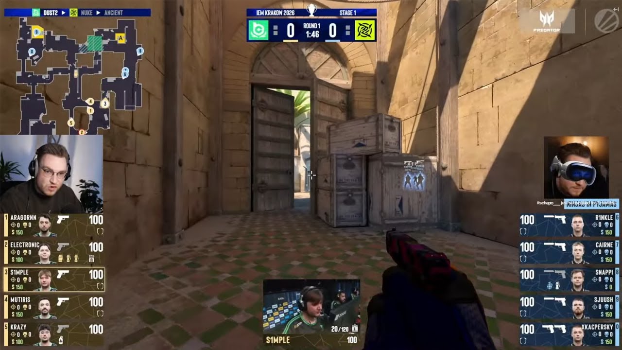 🔴S1MPLE FACING ELIMINATION... (IEM KRAKOW 2026)🔴