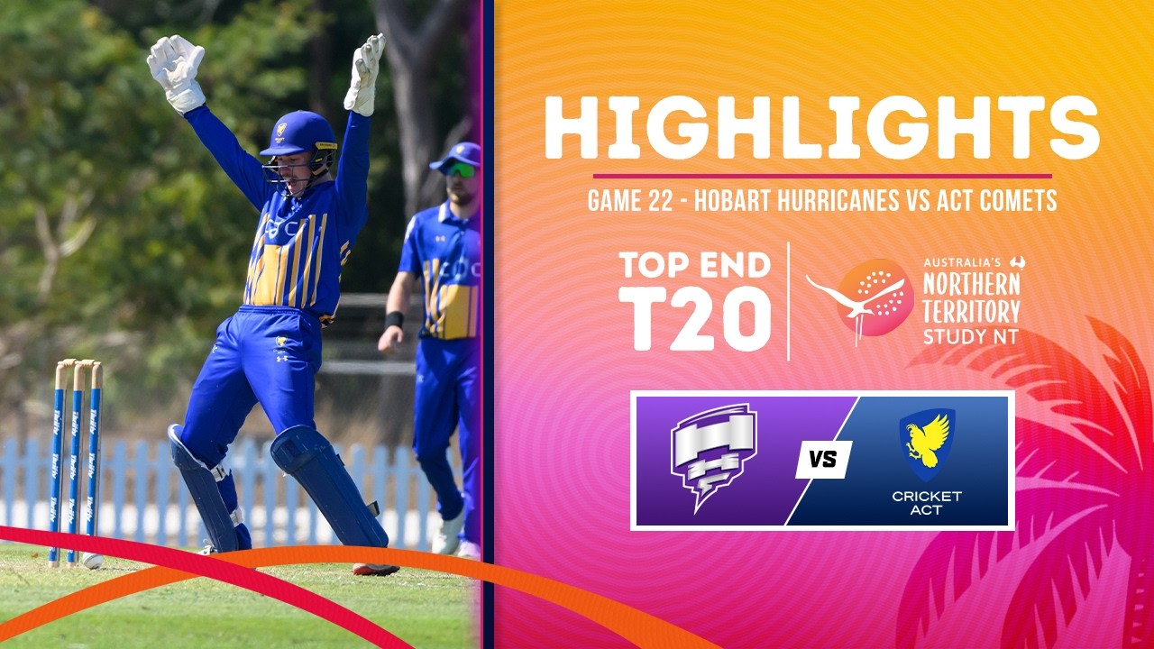 Game 22 Highlights | Hobart Hurricanes Academy v ACT Comets | 2026 Study NT Top End T20 Series