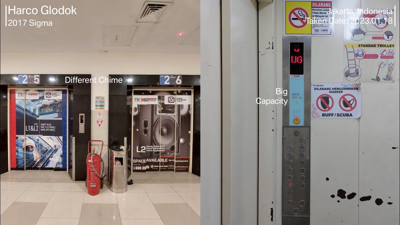 Sigma Service Elevators at Harco Glodok, Jakarta (Lift 5-6)