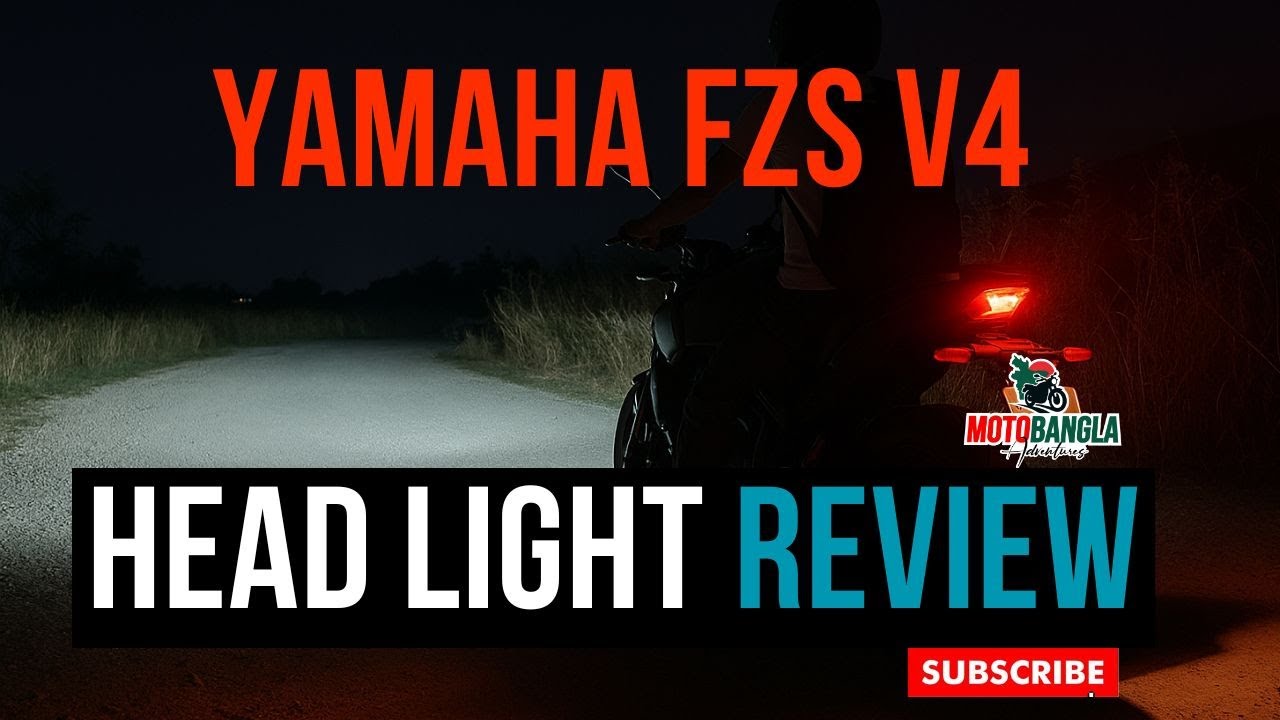 Yamaha FZS V4 Headlight Review | Real Night Ride Test | FZS V4 Headlight Performance