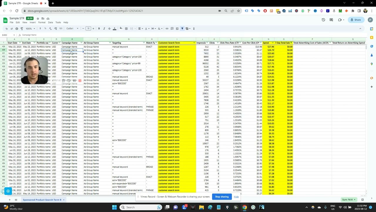 Let's Analyze an Amazon Search Term Report