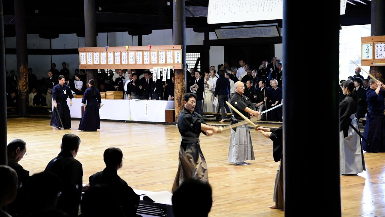 京都大会　萩原、須田　両先生　甲源一刀流演武