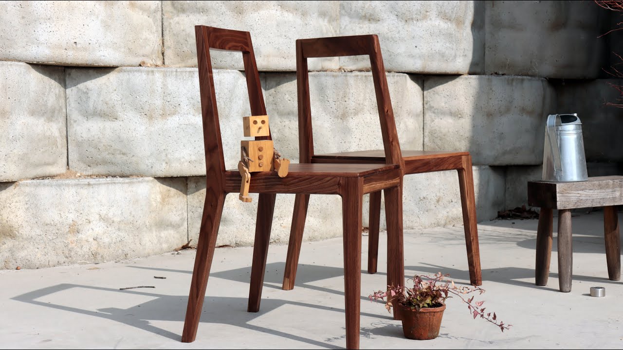 [Wood working] walnut chair DIY / 월넛 의자 만들기