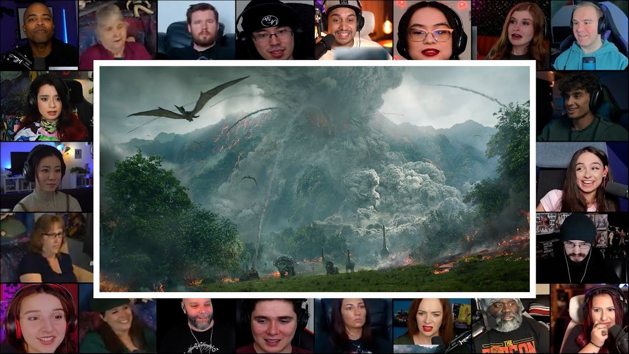 Volcano Explosion Scene | Jurassic World : Fallen Kingdom | Reaction Mashup | #jurassicworld