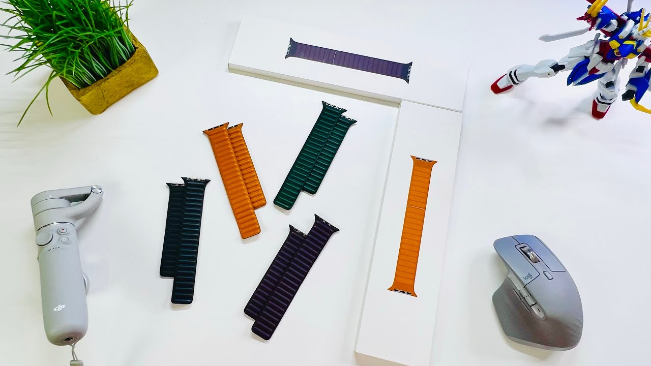 Apple Watch Series 7 Official Apple Magnetic Leather Band Line-Up (All Colors)