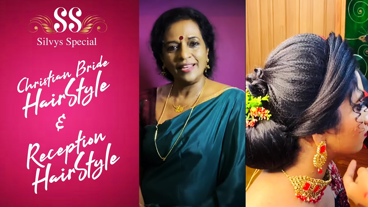Christian Bridal & Reception Hairstyle | Easy & Beautiful Bridal hairstyle | Step by Step Tutorial