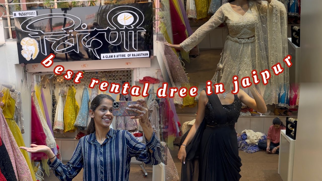 Jaipur best rental shop for wedding outfits || and best makeup studio 