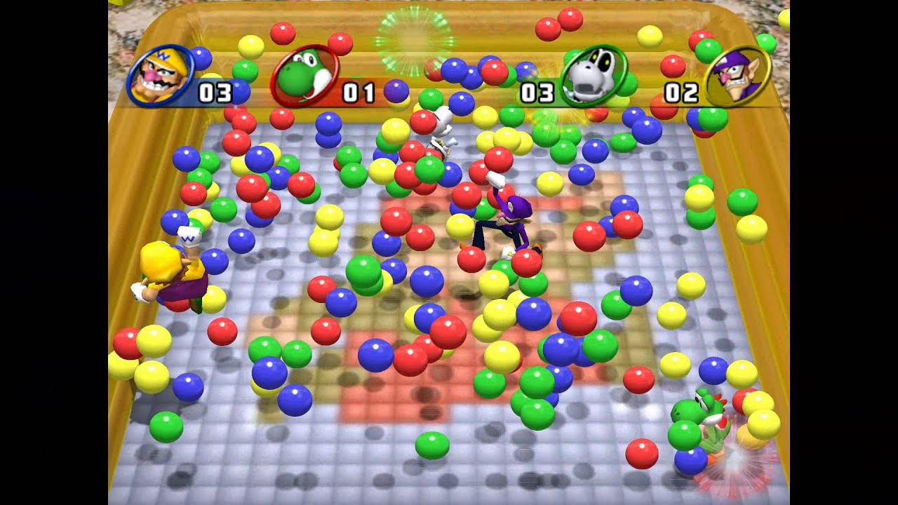 Mario Party 8 minigame: Mosh-Pit Playroom 60fps