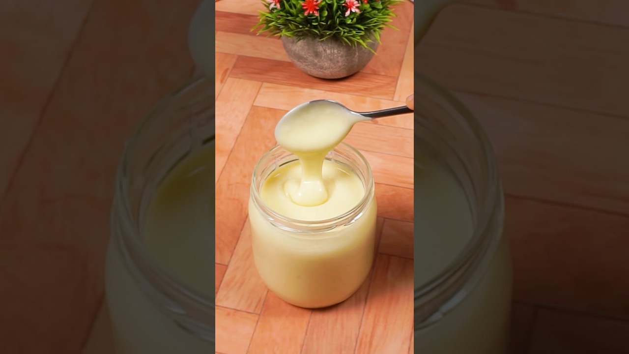 Como hacer leche condensada con s&oacute;lo 2 ingredientes ! 😍 #recetas #leche #comida #cocina #dulce