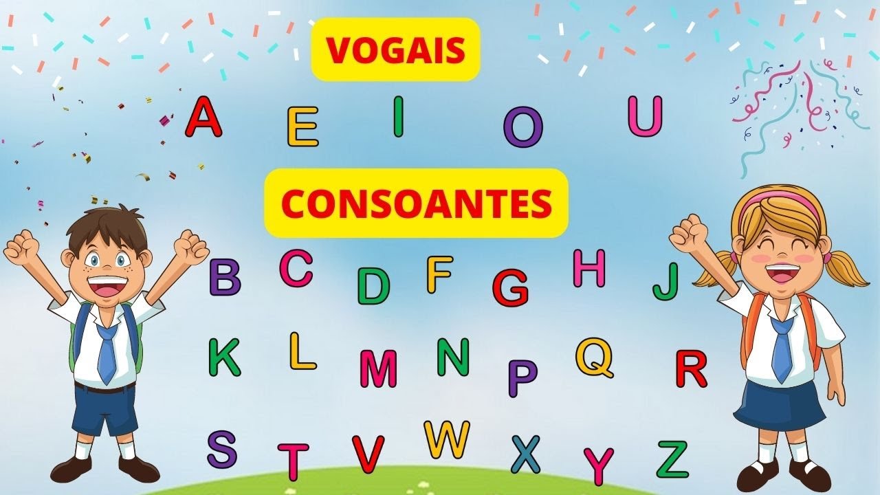 Vogais e Consoantes | V&iacute;deo Educativo para Crian&ccedil;as | Educa&ccedil;&atilde;o Infantil #abc #letras #alfabeto