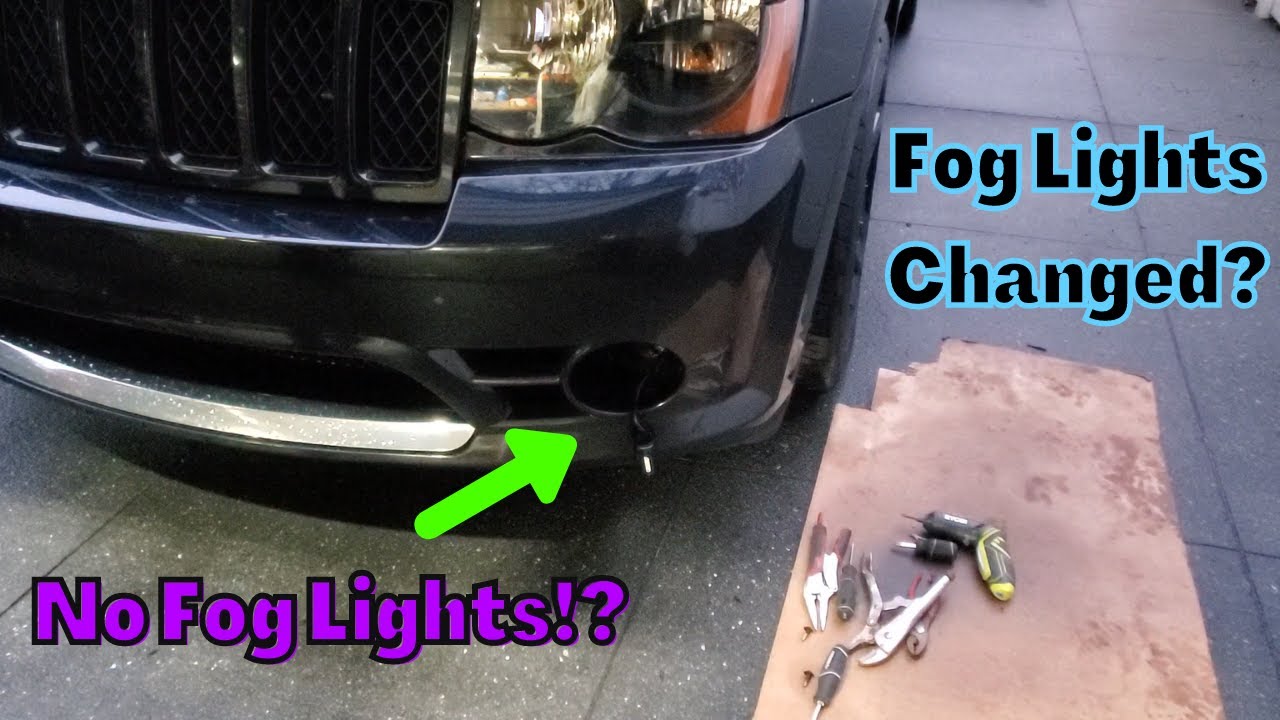 Jeep SRT8 - Fog Lights Replaced (Smoked)
