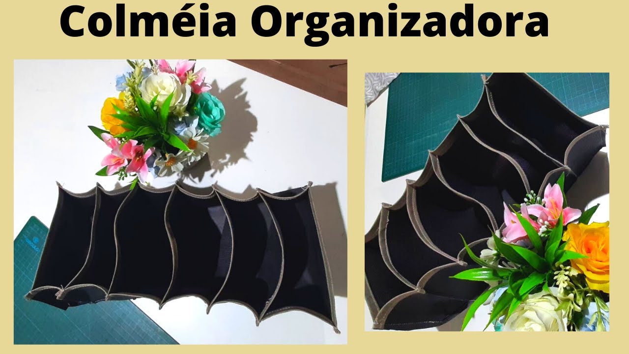 Como fazer colméia organizadora com 2 materiais - Passo a Passo - Atelie da Glau - DY organizadores