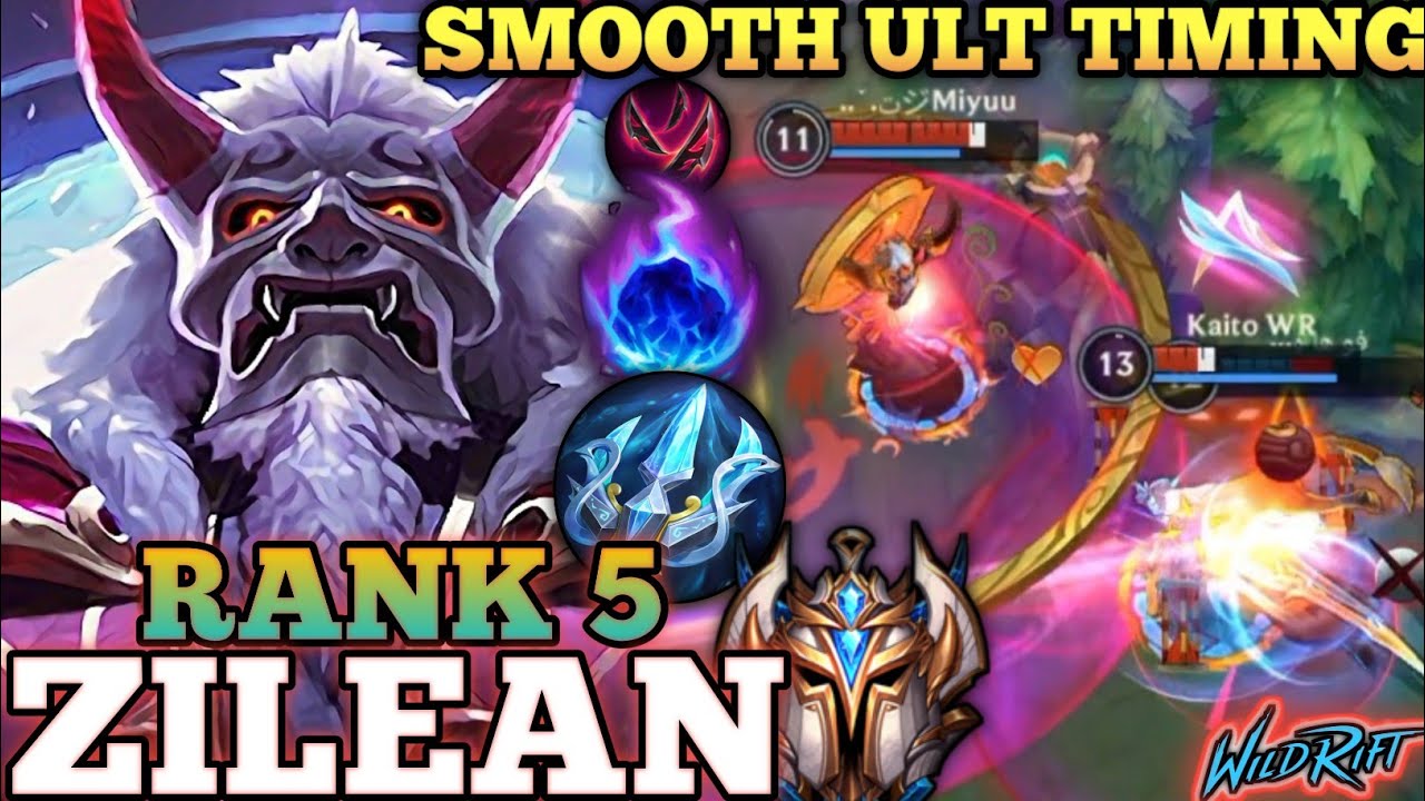 ZILEAN POWERFUL META BUILD! SMOOTH ULT SKILL CONTROL - TOP 5 GLOBAL ZILEAN BY ジMiyuuت˘へت - WILD RIFT